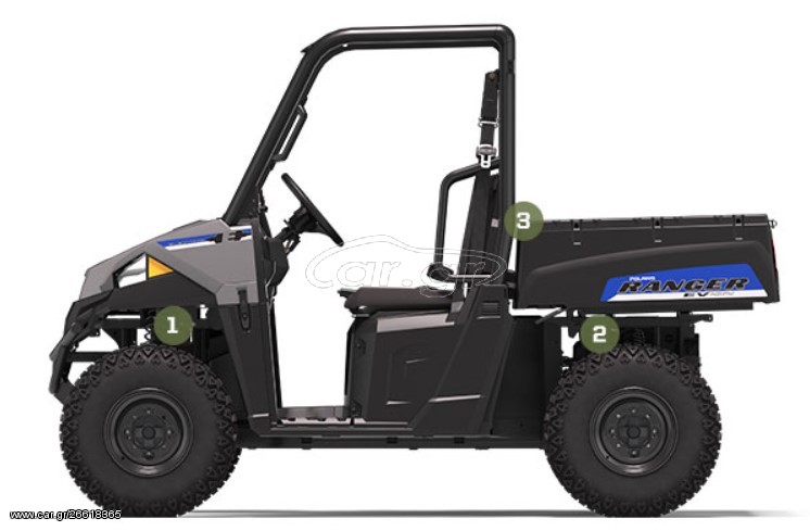 Polaris RANGER ELECTRIC -  2021 - 17 500 EUR - Utv Side By Side - Καινούριο