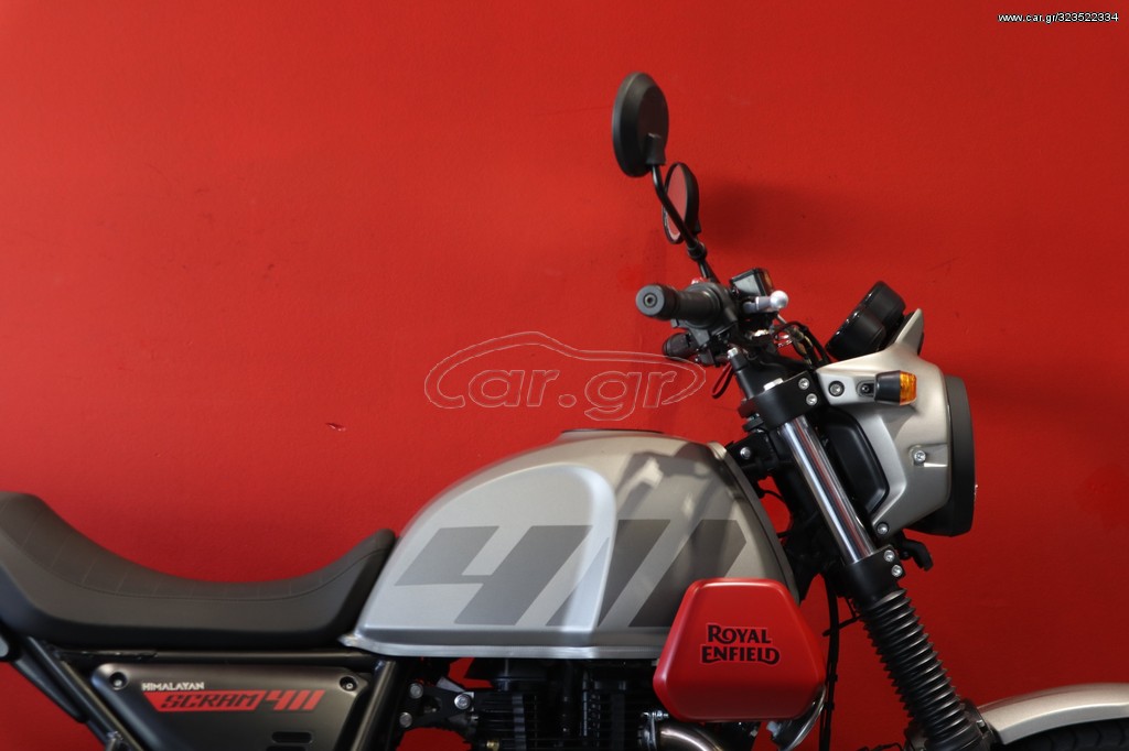 Royal Enfield  - SCRAM 411 GRAPHITE RED 2022 - 5 490 EUR Καινούργιες - Μεταχειρι