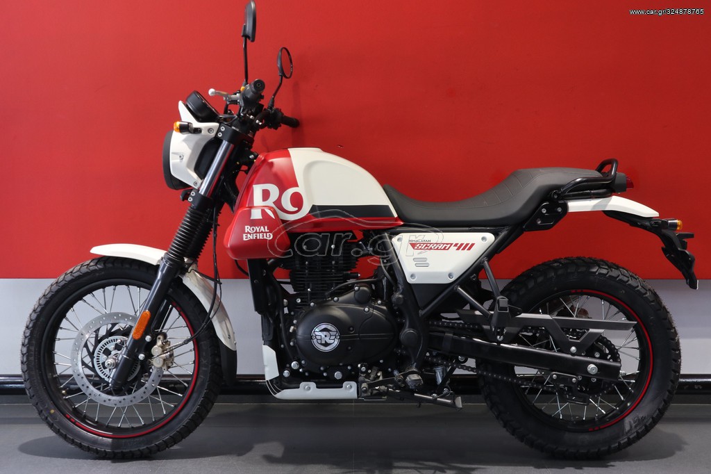 Royal Enfield  - SCRAM 411 WHITE FLAME 2022 - 5 490 EUR Καινούργιες - Μεταχειρισ