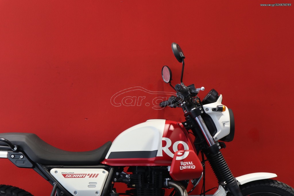 Royal Enfield  - SCRAM 411 WHITE FLAME 2022 - 5 490 EUR Καινούργιες - Μεταχειρισ