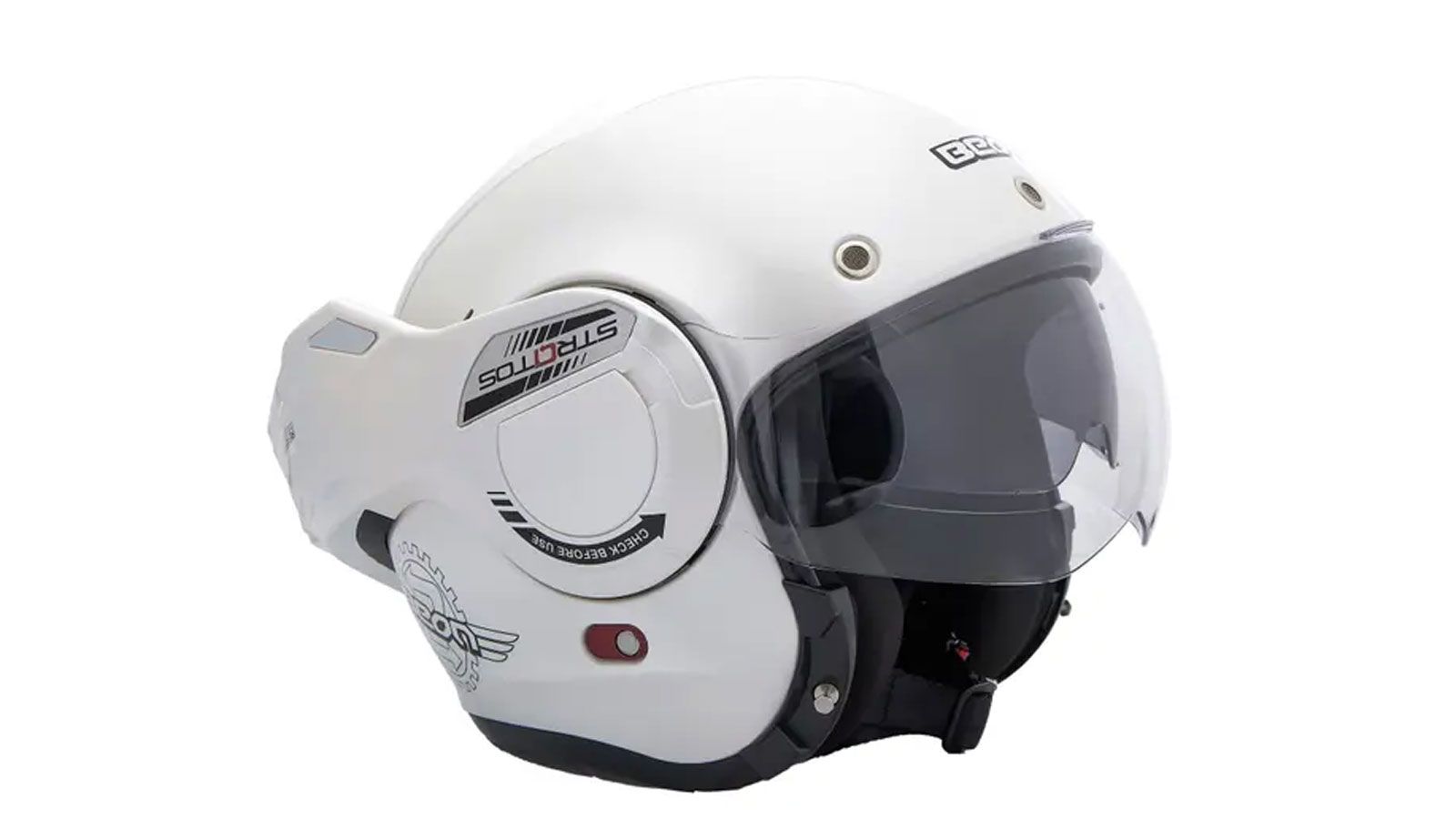 Κράνος Beon B-707 flip up (λευκό)