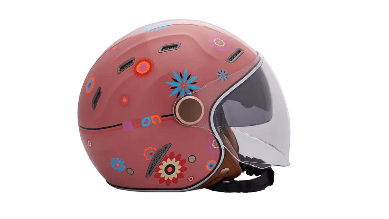 Κράνος Beon B-122 Flower (ρόζ)