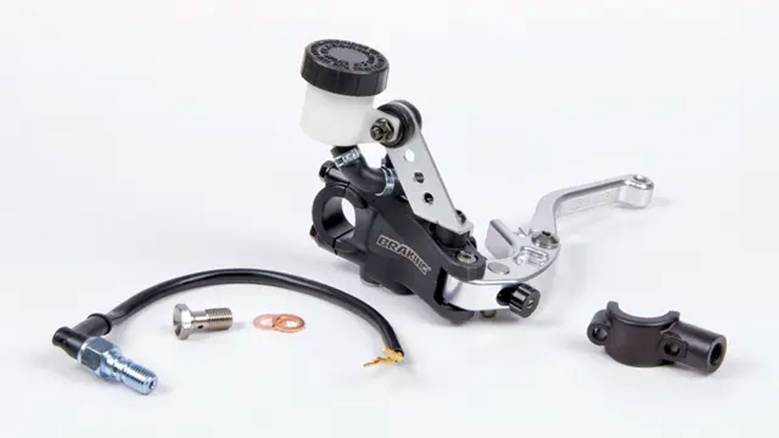 Braking τρόμπα αμπραγιάζ QC6601 Φ16 (ασημί μανέτα)