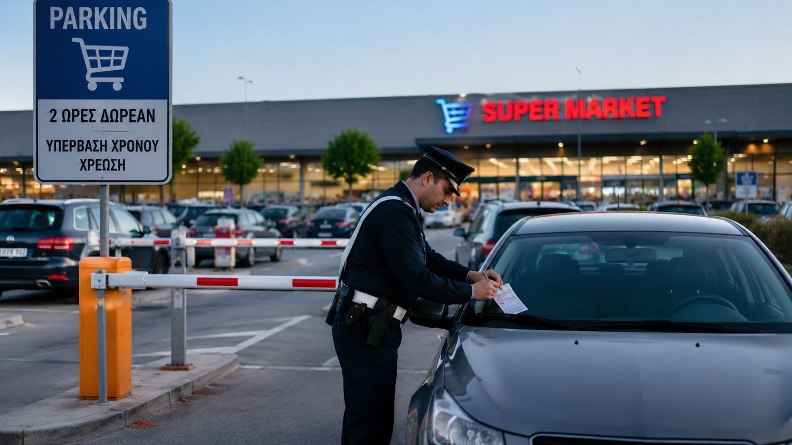 Το δωρεάν parking στα supermarket αλλάζει και στην Ελλάδα.
