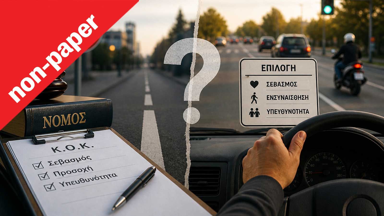 Χρειαζόμαστε τους νόμους για να συμπεριφερόμαστε ανθρώπινα στο δρόμο;