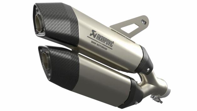 Διπλό τελικό εξάτμισης Akrapovic τιτανίου για BMW R 1300 GS 