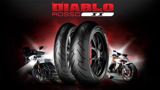 Pirelli Diablo Rosso II 120/70-17 & 190/50-17  