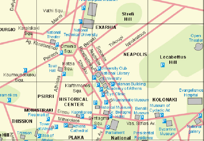 Athens Map 