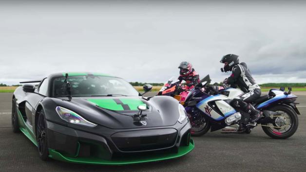 Αγώνας Dragster: Rimac Nevera vs MotoGP vs TTS Superbusa (Video) 