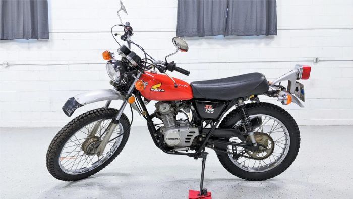 Η Honda XL125 της δημοπρασίας. 