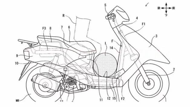 Νέα Πατέντα της Honda για Σκούτερ με Πεντάλ Γκαζιού 