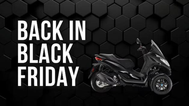 Piaggio MP3: Black Friday προσφορές για το τρίτροχο της Piaggio 