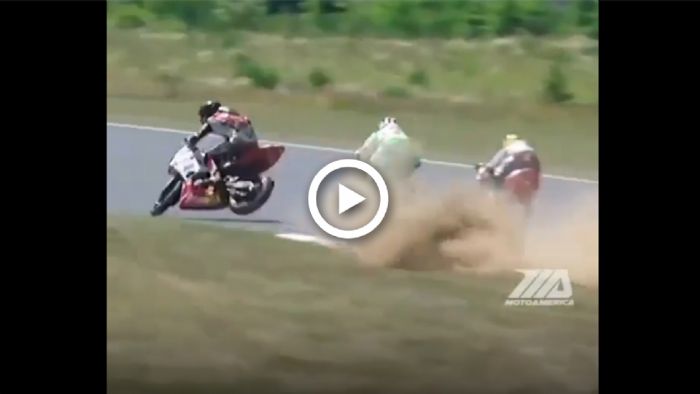 VIDEO: Απίστευτη πτώση σε αγώνα στο MotoAmerica! 