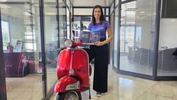 Best Moto by LS2: Η κ. Σοφία Κοντονίκα παραλαμβάνει τα βραβεία της Piaggio