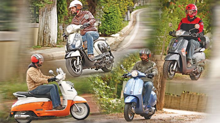 4 άνετες επιλογές για ρετρό scooter	