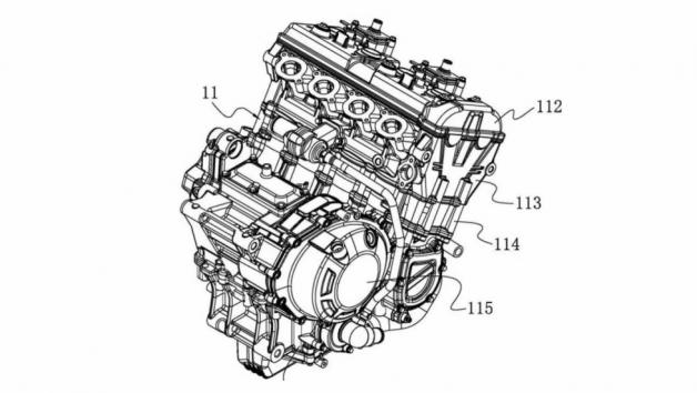 Ο τετρακύλινδρος 500άρης της CFMOTO σε δίπλωμα ευρεσιτεχνίας