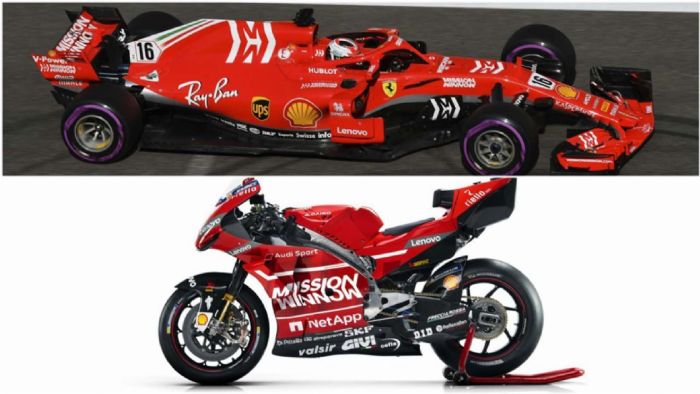 H Ducati εμπνέει τα νέα χρώματα της Ferrari F1! 