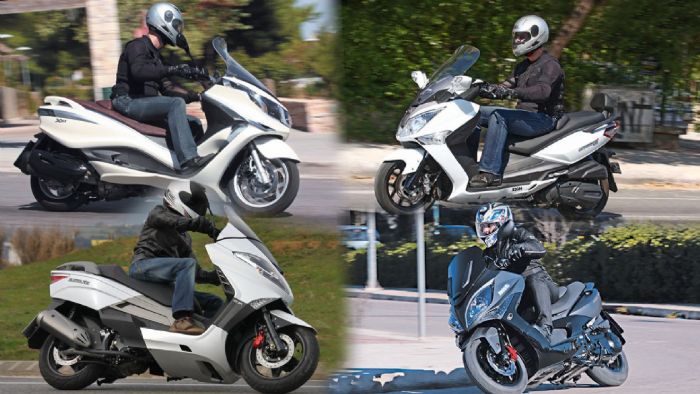 Τέσσερα GT scooters, από 250-350 κ.εκ.!