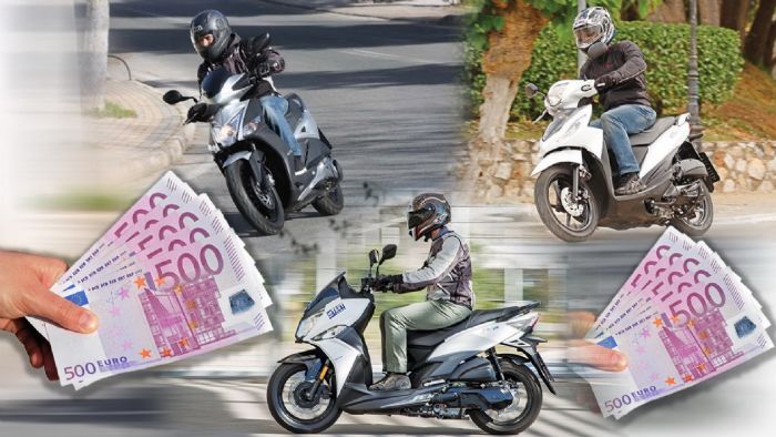 Έχεις 2.500 ευρώ για το επόμενο όχημά σου και θες να επιλέξεις scooter; Δες ποιο από τα 3 σου κάνει! 