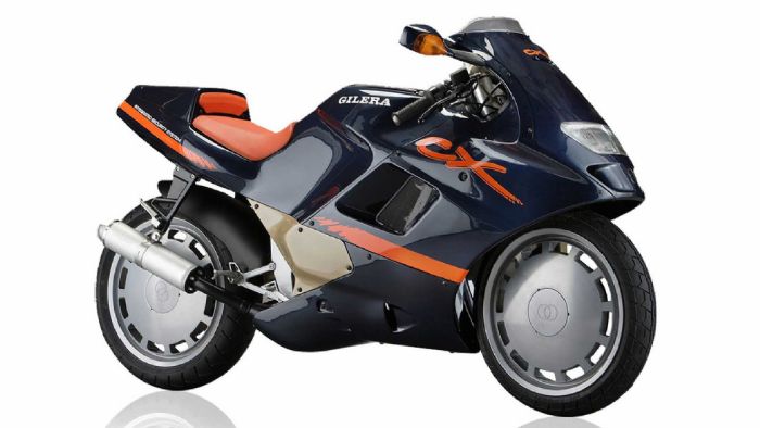 Αυτό ήταν το Gilera CX125 - δείτε το και σε φωτογραφία χωρίς... τα ρούχα του. 