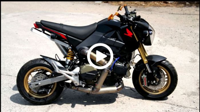 «Τρελό» Honda MSX με μοτέρ Panigale και turbo