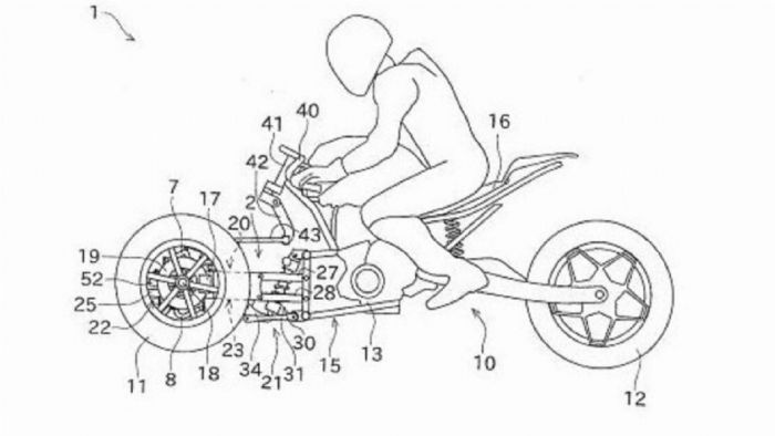 Kawasaki: Πολύπλοκο σύστημα για τρίτροχο