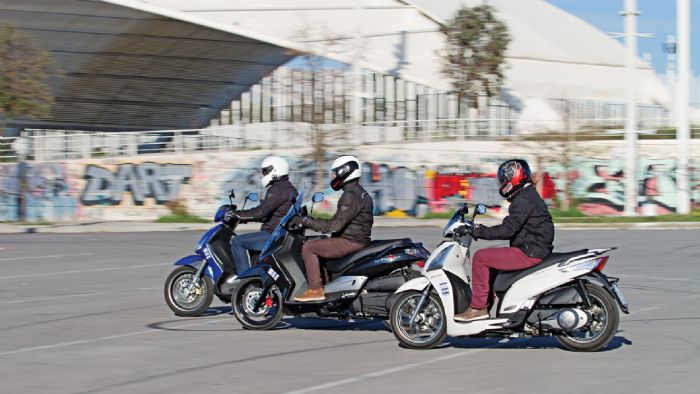 KYMCO People GTi 300 - Piaggio Beverly S 300 - SYM Citycom S 300i 