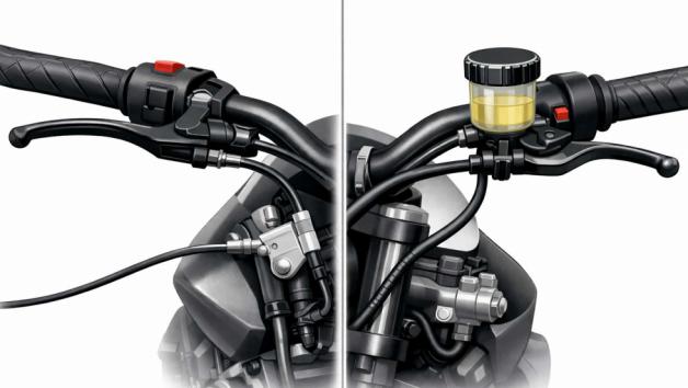 Ο συμπλέκτης με ντίζα αποτελεί την πιο παραδοσιακή και διαδεδομένη λύση στις μοτ Ο συμπλέκτης με ντίζα αποτελεί την πιο παραδοσιακή και διαδεδομένη λύση στις μοτοσυκλέτες, κυρίως λόγω της απλότητας της κατασκευής του.