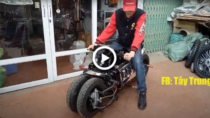 Μία Dodge Tomahawk V10 σε σμίκρυνση