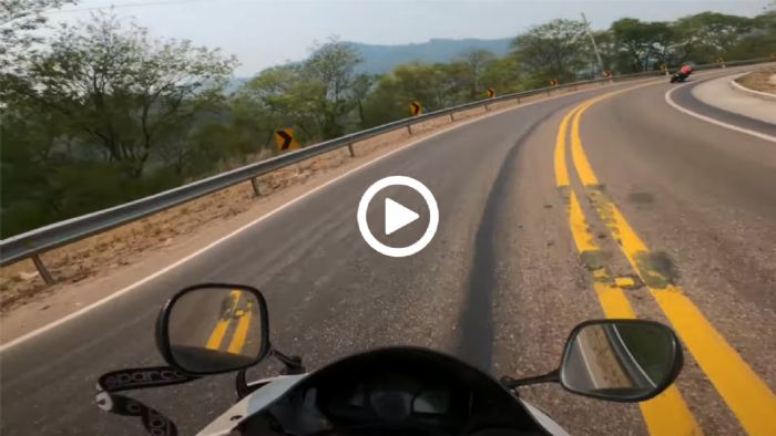 VIDEO: CBR600RR σε επιθετικό φλερτ με την μπαριέρα!