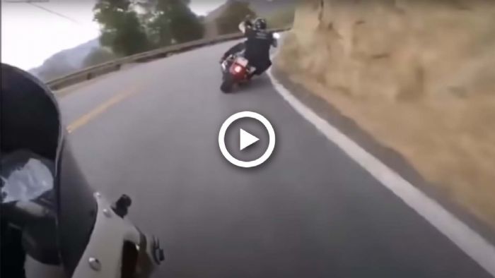 VIDEO: Τύπος με CBR δεν μπορεί να φτάσει μια Harley