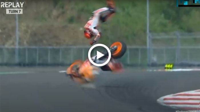 VIDEO: Ακόμα μια τρομακτική πτώση για τον Marc Marquez στην Ινδονησία