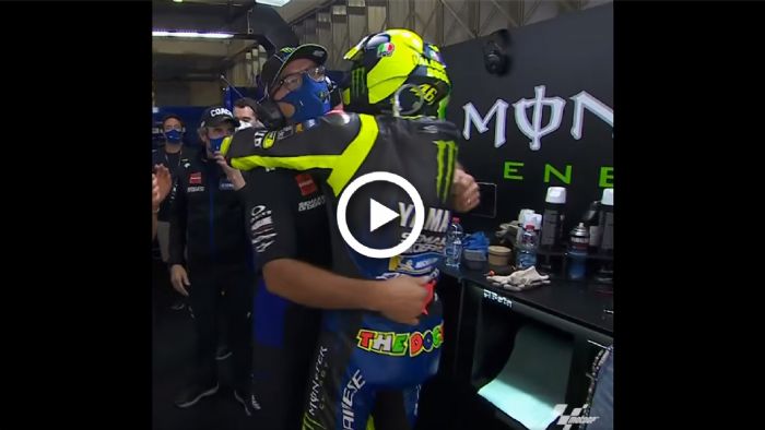 VIDEO: To αντίο του Valentino Rossi στην Monster Yamaha