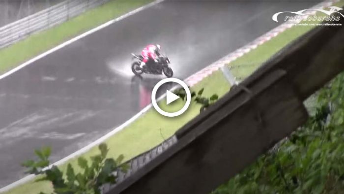 Πέφτοντας με S1000RR και...βροχή, στο Nurburgring