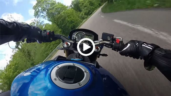 VIDEO: GSR 750 ξαπλώνει μέχρι... ξυσίματος σε στροφές! 