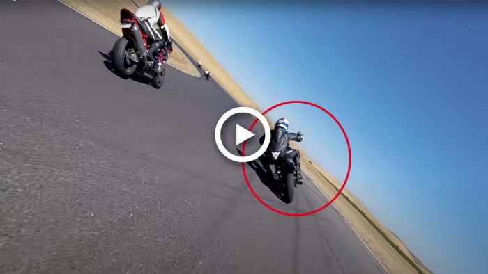 VIDEO: Harleάς «ξεφτιλίζει» superbikes, μέχρι που φτύνει λάδια στην πίστα!