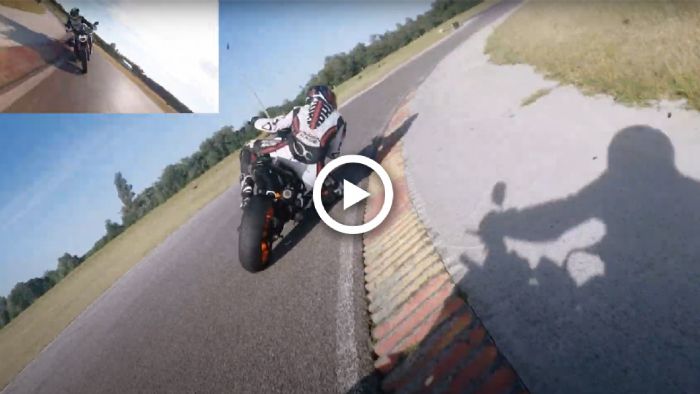 VIDEO: Duke 890R και Honda CB650R τα δίνουν όλα στην πίστα