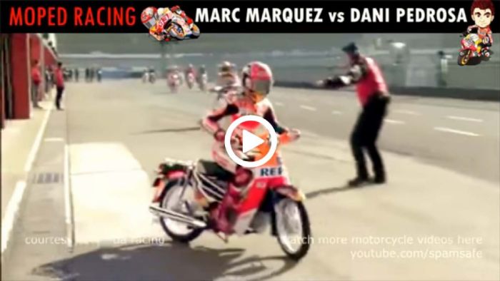 VIDEO: Marquez και Pedrosa με... παπιά, στην πίστα! 