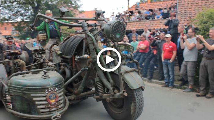 VIDEO: Η «Panzer Bike» των 38.000 κυβικών που κλείνει δρόμο μόνη της